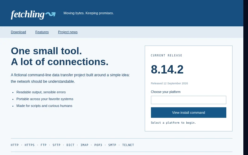 Preview of Fetchling — open-source release desk