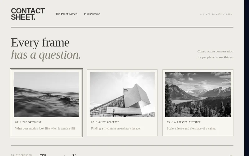 Preview of Contact Sheet — photo critique forum