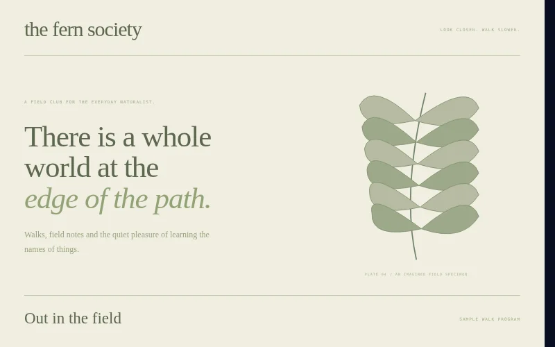 Preview of Fern Society — botanical field club