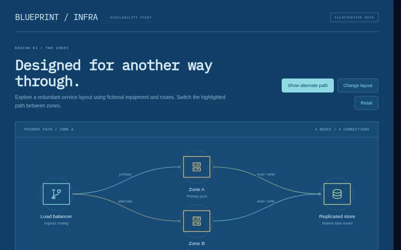 Preview of Blueprint — dual-zone datacenter