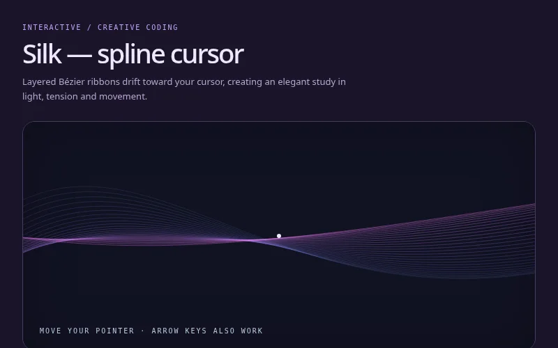 Preview of Silk — spline cursor