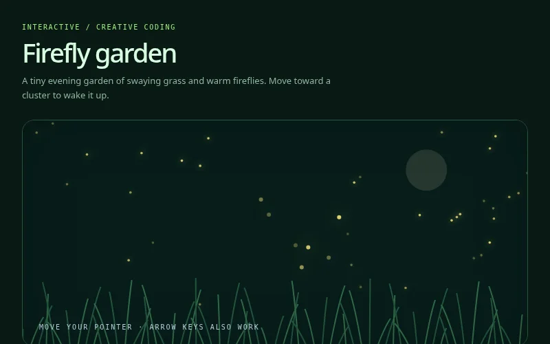 Preview of Firefly garden