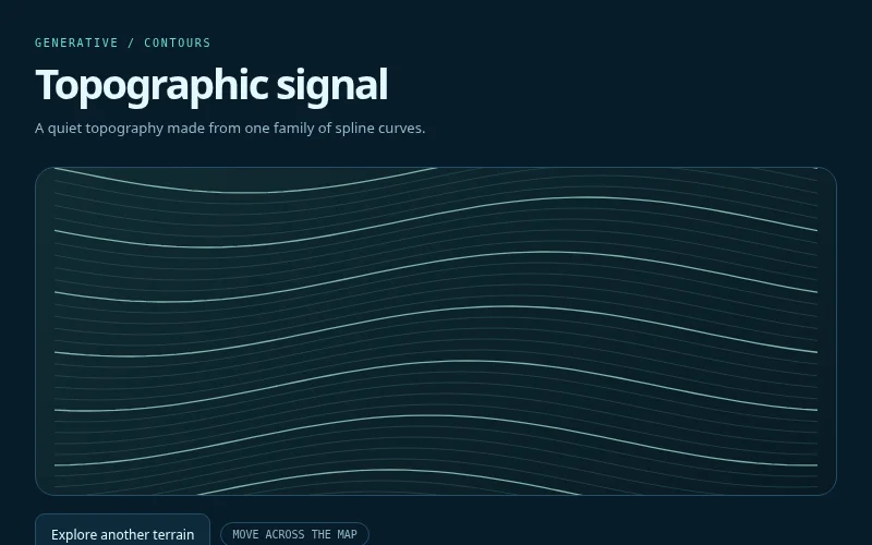 Preview of Topographic signal