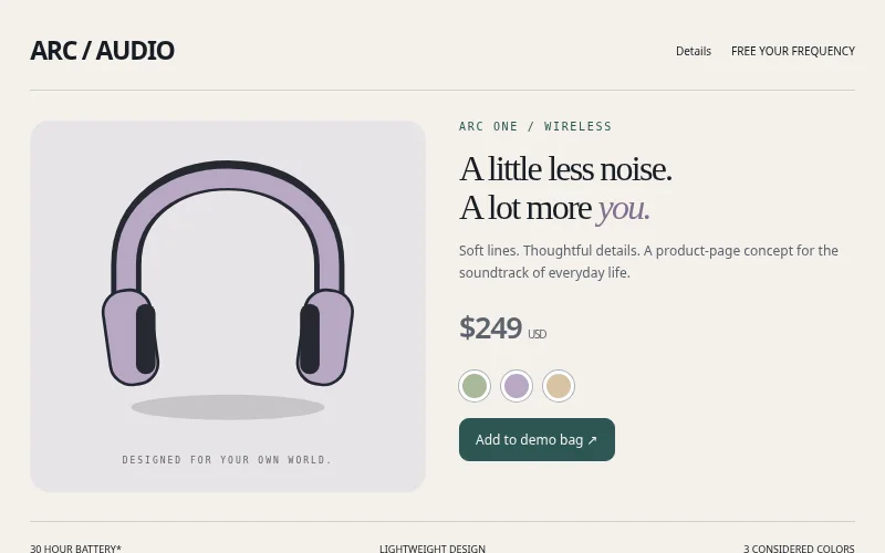 Preview of Arc Audio — product showcase