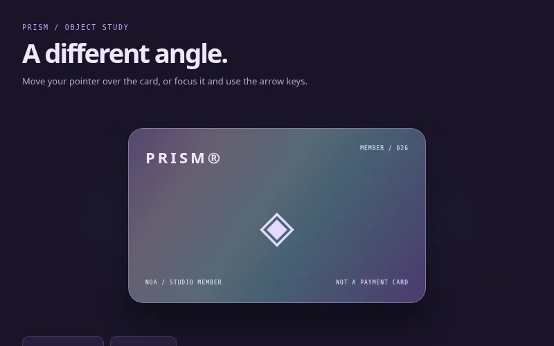 Preview of Prism — holographic membership